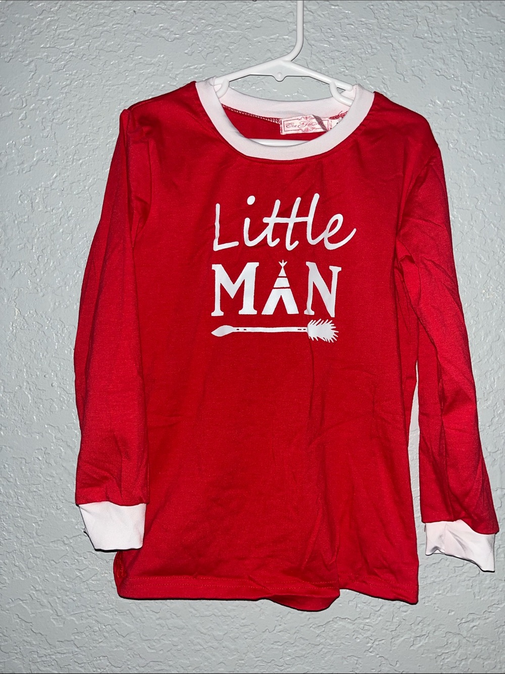 Little Man Red Kids Long-Sleeve Top Size 6 T